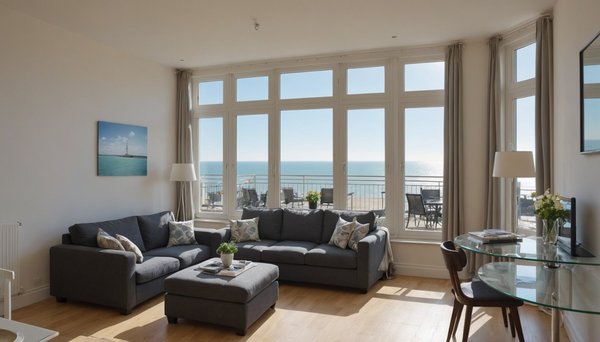 Locations d'appartements à houlgate : confort et vue magique